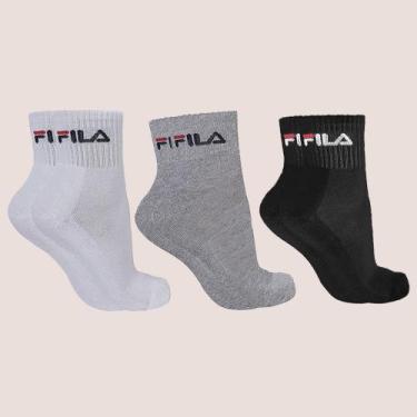 Imagem de Kit 3 Meia Tripack Unissex Cano Medio Original - Dass, Misto, 34 a 38