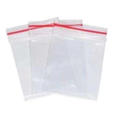 Imagem de Kit 1000 Saco Fechamento Zip N06 12X17Cm Fecho Hermético - Talge