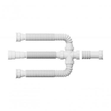 Imagem de Sifao Tubo Extensivo Cuba Tripla 75cm Branco - Blukit