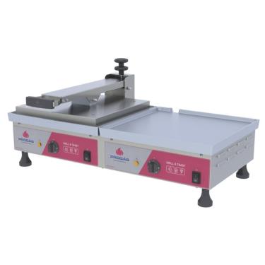 Imagem de Grill Elétrica Dupla Progás 88cm Chapa De Alumínio Com 1 Prensa 220v Pra-45e Dupla 1p