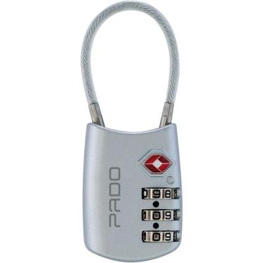 Imagem de Cadeado Para Mala Com Segredo Haste Flexível Pado Prata