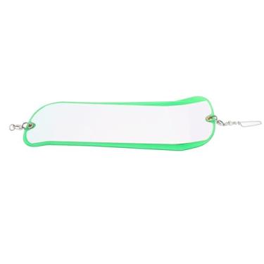 Imagem de Pesca pisca -pisca luminosa placa de mergulho subaquática ABS de dupla face trolling para pesca marinha de água doce de água salgada 28cm (Verde transparente)