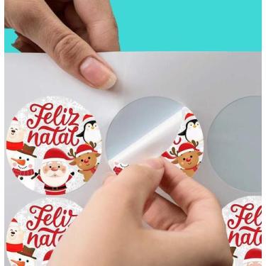 Imagem de 80 Etiqueta adesiva Feliz Natal - Nicolados, 80Etq Ntl M2