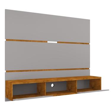 Imagem de Painel Tv Ambar Sala 65 Pol. Off White naturalle ripado