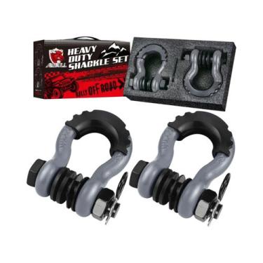 Imagem de Gancho De Reboque Para Caminhão De 19 Toneladas Com Manilha Em D De 3/