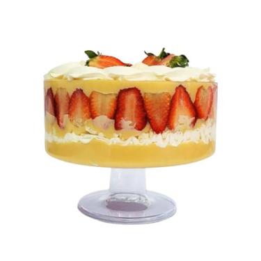 Imagem de Taça Sobremesa Redonda 2,2L Acrilico Festa Sobremesa Doces - Crgfestas