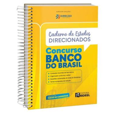 Imagem de Caderno de estudos direcionados - concurso banco do brasil - RIDEEL, 3