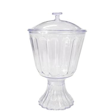 Imagem de Taça Confeiteiro Com Tampa 1.250 L Sobremesa Festas Eventos - LSC, Tra