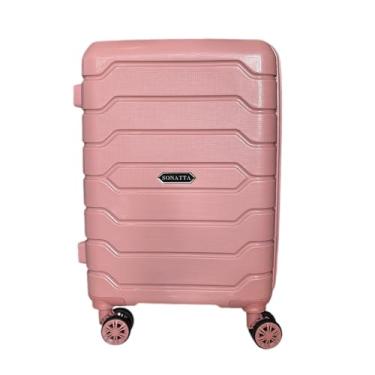 Imagem de Mala de Viagem Média 23kg em Polipropileno, Cadeado TSA, Zíper Expansor, Rodas Duplas 360° Silenciosas, Alças Laterais - Sonatta (Rosa, Grande 32kg)