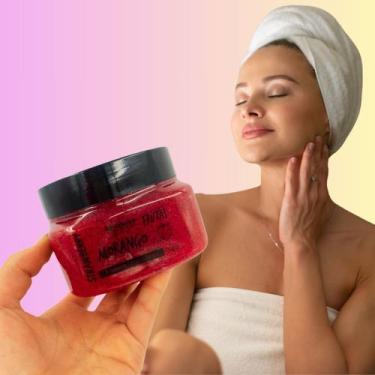 Imagem de Esfoliante Corporal e Facial de Morango Rhenuks 300g