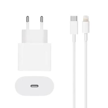 Imagem de Carregador Iphone 14 13 12 11 Max X Xr Xs Turbo Bivolt Usb-c Com Cabo Ios