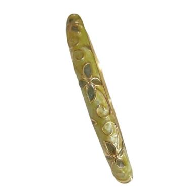 Imagem de Only My Live Home Pulseiras Cloisonne vintage de trevo fino para pulsos pequenos, presentes ovais femininos, pulseira de filigrana esmaltada feita à mão, joia étnica chinesa, Oval Inner Diameter 2.25