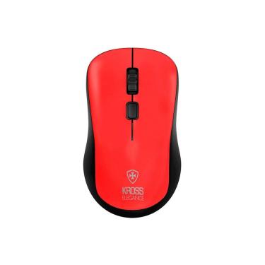 Imagem de Mouse Sem Fio Kross Usb 1.600 Dpi Vermelho Ke-m218
