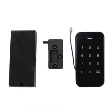Imagem de Zhjvihx Bloqueio Sem Chave do Armário Digital, Kit de Trava de Gabinete Eletrônico de Aço Inoxidável Alimentado por Bateria Kit de Bloqueio Rápido Resposta Touchscreen para Guarda -roupas
