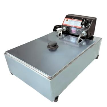 Imagem de Kit Fritadeira Elétrica Industrial Cuba Antichamas 5 Litros com Tampa(220)