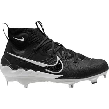 Imagem de Nike Chuteira de beisebol masculina Alpha Huarache NXT DJ6517-010 preto/cinza escuro fumê cinza claro/branco, tamanho 42, Preto, 39