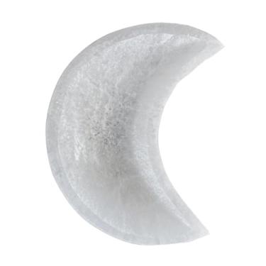 Imagem de oshhni Tigela de cristal de selenita espiritual elegante peça central decoração de mesa decoração de casa presente, 14cm