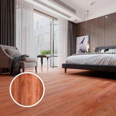 Imagem de Piso Vinílico Rígido Clicado Régua Amadeirado por 3M² Cor Goiabão - Tu