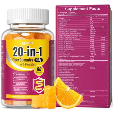 Imagem de Suplemento de fibra EYHBQIA 20 em 1 50 bilhões de CFU probiótico 60 ct