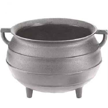 Imagem de Caldeirão Ferro Tradição Tripé 8 Litros  Panela Mineira