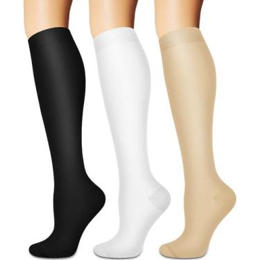 Imagem de Meias de compressão Sooverki para mulheres e homens (3 pares)