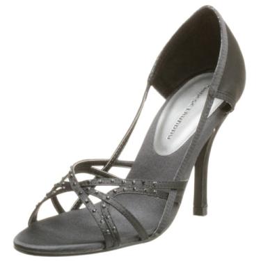 Imagem de Chinese Laundry Daniela Sapato feminino de bico aberto, Cetim preto, 9.5