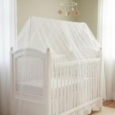 Imagem de Mosquiteiro Tule Avulso Berço Americano Anti Mosquito - Carinha de Anj