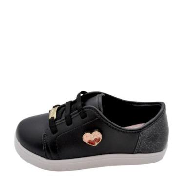 Imagem de Tênis Bebê Molekinha REF: 2118588 NAPA-VERNIZ, Preto, 23