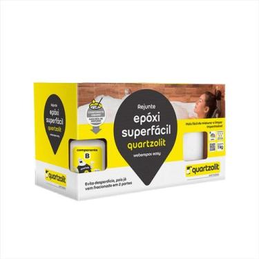 Imagem de Rejunte Epóxi Quartzolit Super Fácil 1kg, Branco