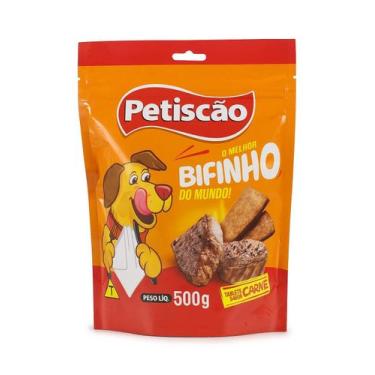 Imagem de Petisco Para Cachorro Petiscão Bifinho Carne 500G - Mimos Pet