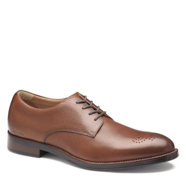Imagem de Johnston & Murphy Xc4 Copley Wingtip Oxford masculino, Cognac Wp em relevo integral, 39