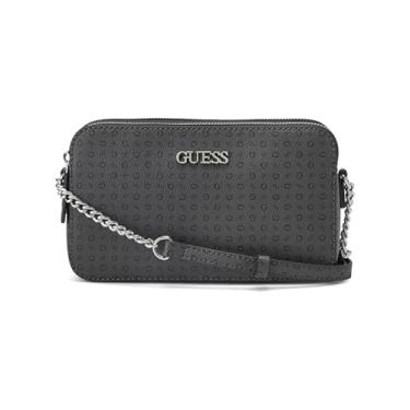 Imagem de GUESS Bolsa feminina Tidewood Mini Compartimento Xbdy, Carvão, One Size, Tidewood Mini Compartimento Xbdy