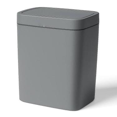 Imagem de Lixeira Tampa Abertura Inteligente Slim Plástico Capacidade