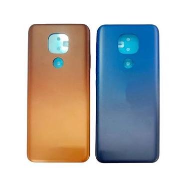 Imagem de SHOWGOOD Capa de bateria traseira para Motorola E7 Plus, peças de reposição para Motorola E7 Plus (azul)