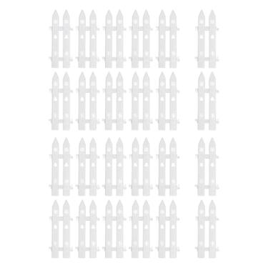 Imagem de predolo Conjunto de painéis decorativos para cerca de árvore de Natal, faça você mesmo, em PVC branco, 24 Peças