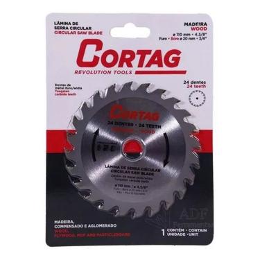 Imagem de Serra Circular 110mm 4 3/8 24 Dentes C/ Widea - Cortag