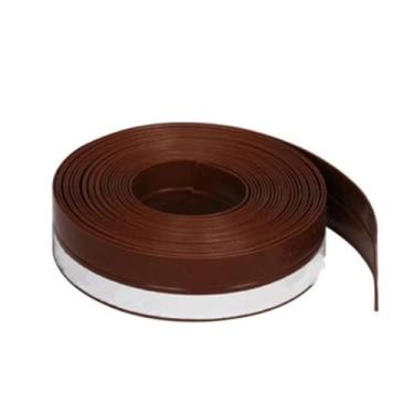 Imagem de Ultra Fita De Silicone Para Vedação de Porta, Marrom, 5 Metros x 3cm, Auto Adesivo, Resistente a Poeira e Insetos, Material Não Tóxico