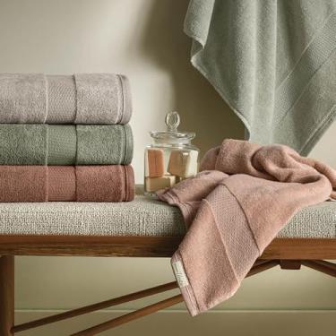 Imagem de Toalha De Banho Karsten 1,35m X 70cm Serenity Eucalipto Lisa Verde