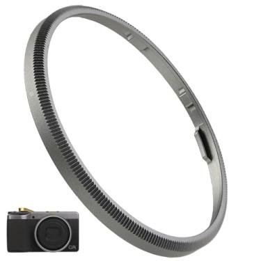 Imagem de Haoge RRC-GR4-Tampa de anel decorativa de metal cinza para câmera RICOH GR IV substitui GN-3