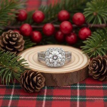 Imagem de 1 peça elegante micro incrustado conjunto de anéis quadrados para mulheres vida diária namoro decoração para festa de formatura, Cobre, Sem pedra preciosa