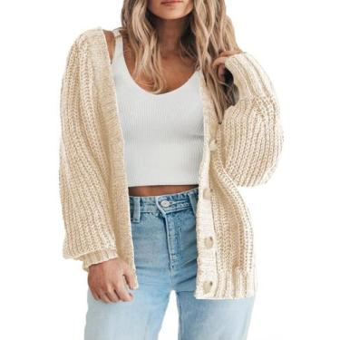 Imagem de Suéter feminino Eytino Plus Size Chunky Knit 1X-5X
