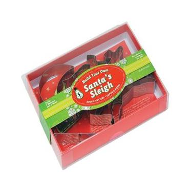 Imagem de Kit 5 Moldes Cookies Natal Trenós Biscoito Bolacha Fox Run