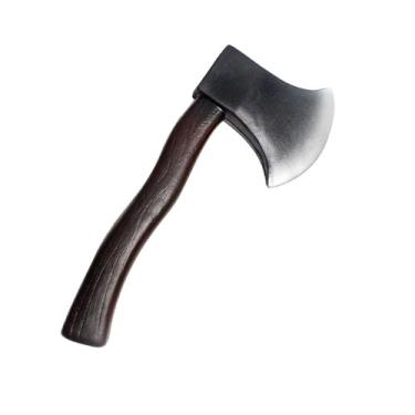 Imagem de ONESWI Brinquedo de fantasia de lenhador, acessório de machado de machado de madeira para festa, machado de espuma de Halloween, adereços de truques, machados falsos, festa à fantasia de Halloween