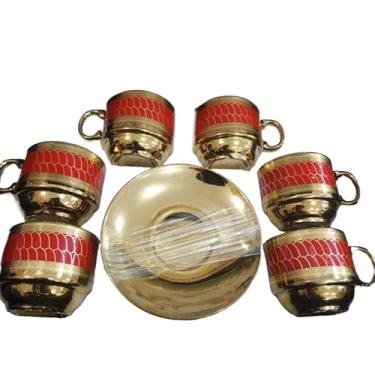 Imagem de Xícara De Café Kit Com De Cerâmica Em Porcelana(Vermelho xu330)