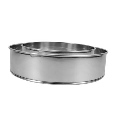 Imagem de UTHCLO 2 peças de peneira de tambor de aço inoxidável para purê de batata, peneira de malha fina de farinha e coador de farinha Tamis