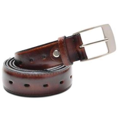 Imagem de Cinto Masculino De Couro Fivela Infantil Social Menino-Masculino