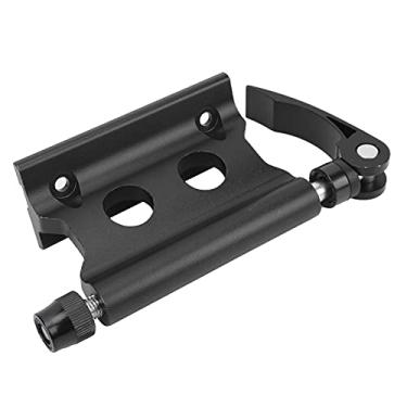 Imagem de KIMISS Clipe de Fixação para Garfo Dianteiro de Bicicleta, Liberação Rápida, Suporte de Bagagem Estável de Liga de Alumínio para Armazenamento e Transporte Seguro (Preto)