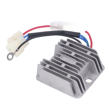 Imagem de Regulador elétrico de tensão de corrente de partida, material de liga de alumínio desempenho estável durável longa vida útil, com design de fácil instalação, para peças de gerador 4 linhas 7 x 7,9 x 3