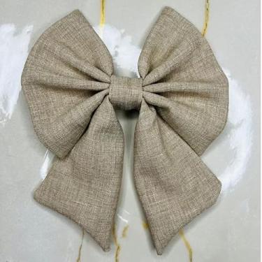 Imagem de Laço de Cabelo Feminino com Bico de Pato Adulto Acessório de Moda em para Penteados (BEGE ESCURO LAÇO,ADULTO)