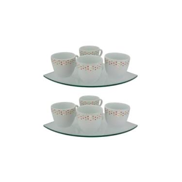 Imagem de Kit 2 Prateleira de Canto em Vidro Temperado. Organizado e estilo para seu banheiro 20 x 20 cm com